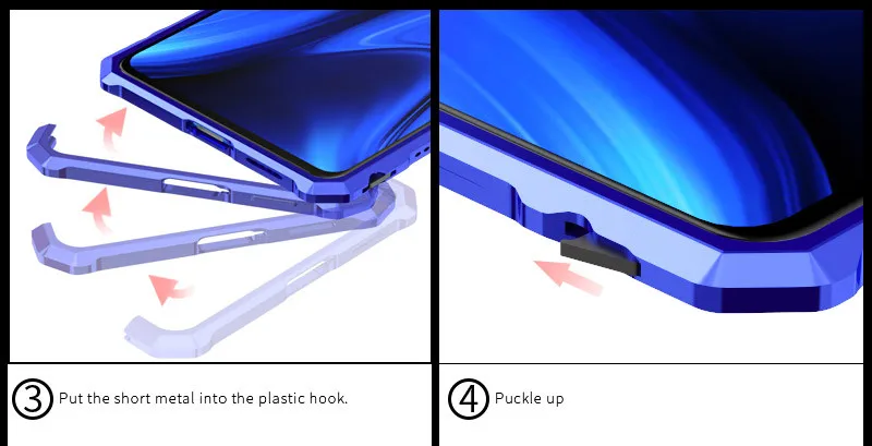 Для Xiaomi mi 9T чехол красный mi K20 Pro Роскошный металлический бампер с пряжкой прозрачный чехол из закаленного стекла для Xiao mi Red mi K20 mi 9T Pro противоударный чехол для телефона