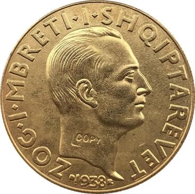 Албания 1938 500 lek копия монеты 35 мм
