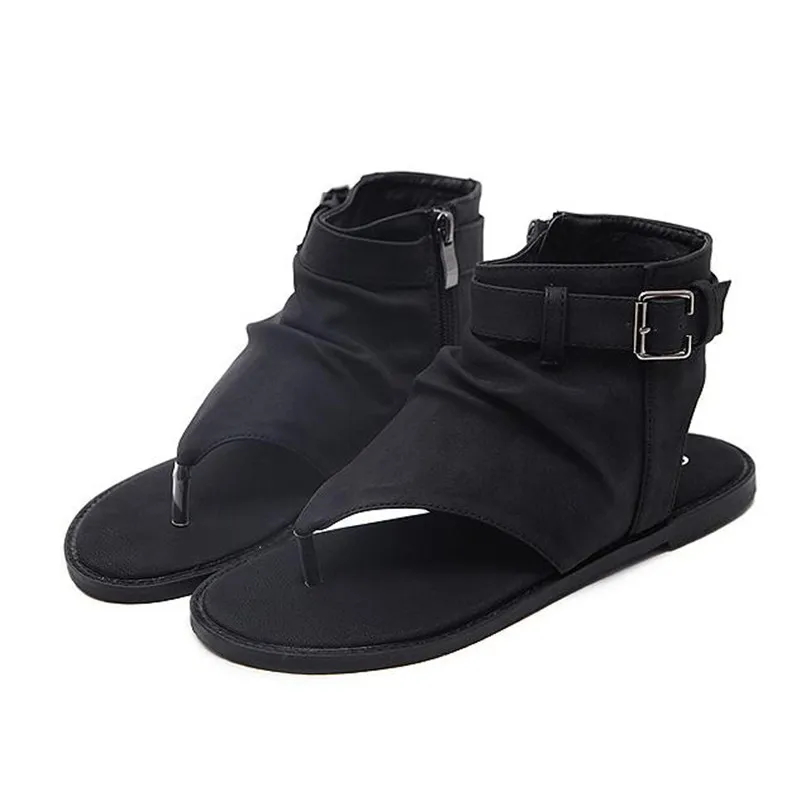 

Women retro Roman sandals Stylish high top flip flop sandals flat Clip toe sandals women casual shoes summer lady flat sandals