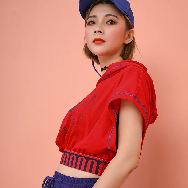 Merry Pretty Harajuku coped tops Женская Желтая хлопковая футболка с капюшоном Лоскутная эластичная юбка забавная укороченная футболка повседневные топы для девочек