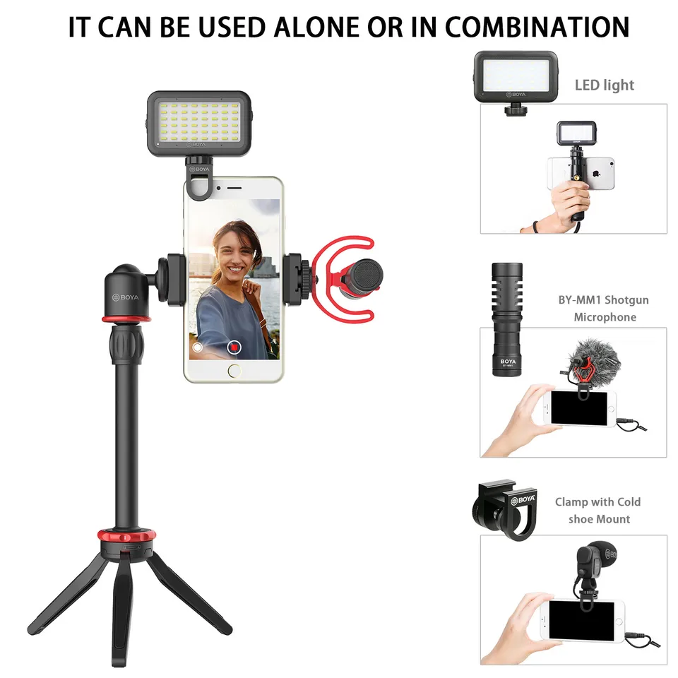 新品未開封　BOYA BY-VG350 スマートフォンビデオキット S8df64e8e5ee346c0b84cf50a66c22