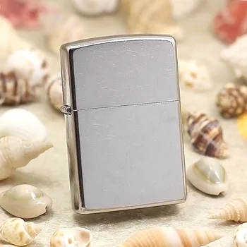 

Genuine Zippo oil lighter copper windproof Flower sand cigarette Kerosene lighters Gift With anti-counterfeiting code