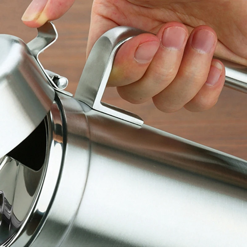 Нержавеющая сталь масленка визуальная утечка масла съедобное масло бак уксус бутылка соевого соуса бутылка для специй масленка