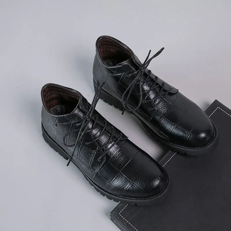 

Shoes Men's Boot Cowhide Combat Boots Men's Martin Boots Tube Combat Boots Hot Selling