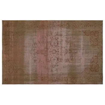 

Handmade Brown Vintage Overdyed Turkish Area Rug 161x247 Cm-5'3''X8'1''