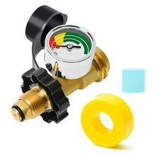 

Propane Tank Gauge With POL Connection,For 5-100Lb Propane Tank, Stay Accurate At Different Temperatures