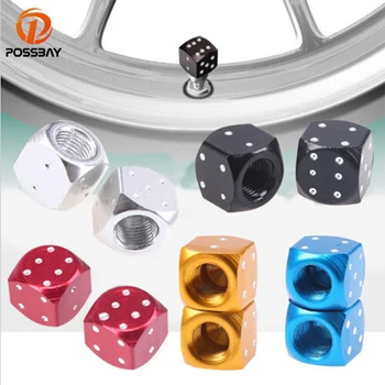

2X Dice Shape Car Tire Air Valve Caps Tyre Wheel Dust Stem Bolt in Type Ventil Valve for Car Truck Motorcycle Auto Accessories