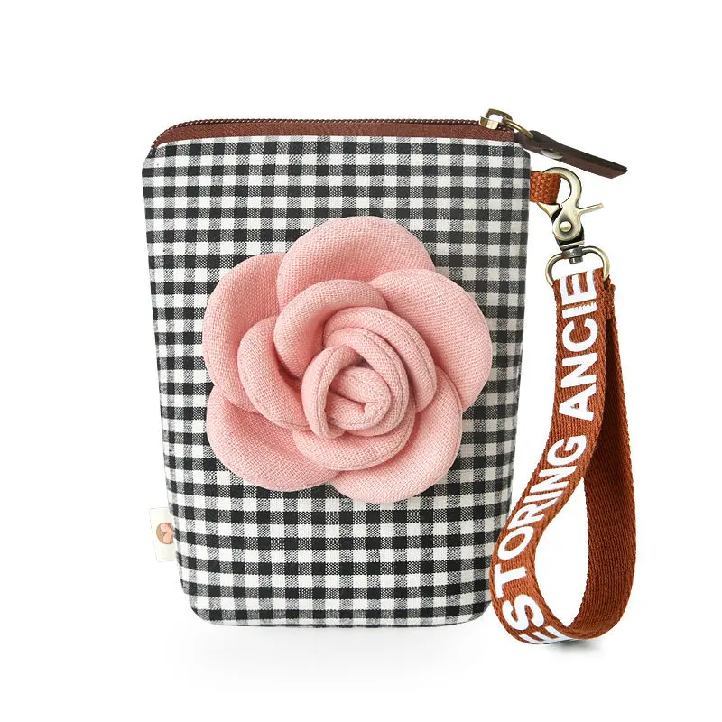

Rose Phone Bag Small Bag Women's 2018 New Style Korean-style GIRL'S Canvas Handbag Students Mini Change Hand