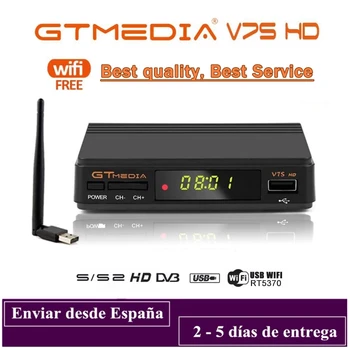 

Gtmedia DVB-S2 V7S HD Satellite Decoder 1080P DVB-S2 GT Media V7S HD Include USB Wifi H.265 TV Box Powered by v7 Remote Control