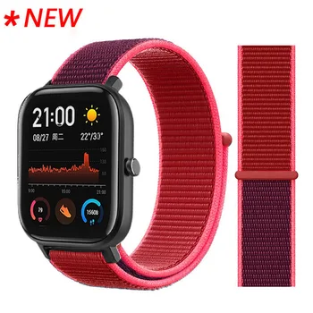 

Bracelet Nylon Loop Woven Strap For Xiaomi Amazfit bip Strap Watch Band For Huami Amazfit GTS/ Amazfit bip Smart Watch