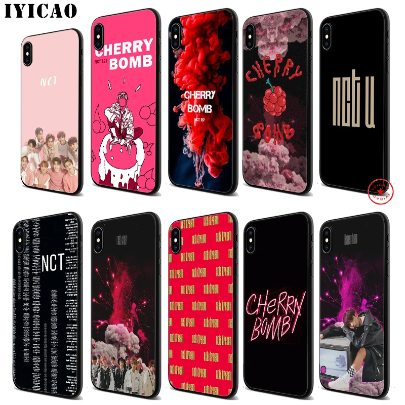 IYICAO NCT 127 Dream U мягкий черный силиконовый чехол для iPhone 11 Pro Xr Xs Max X или 10 8 7 6 6S Plus 5 5S SE |