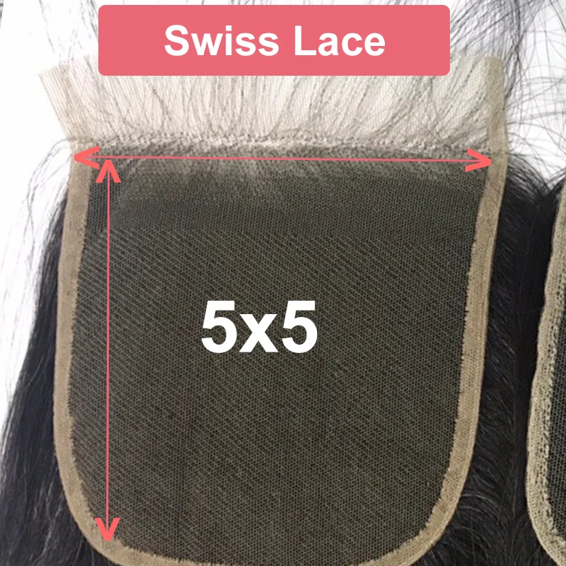 5x5 Swiss lace 4x4/5x5/6x6 прозрачное HD кружево Закрытие бразильские Волосы Ткачество 10-20 дюймов бесплатно/средняя часть девственные прямые человеческие волосы закрытие - Цвет: 5x5 Swiss lace