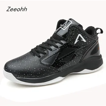 

2019 New Fashion Men High-top Retro Basketball Shoes Light Wear Resistant Basketball Sneakers Anti-skid Breathable Sport Shoes