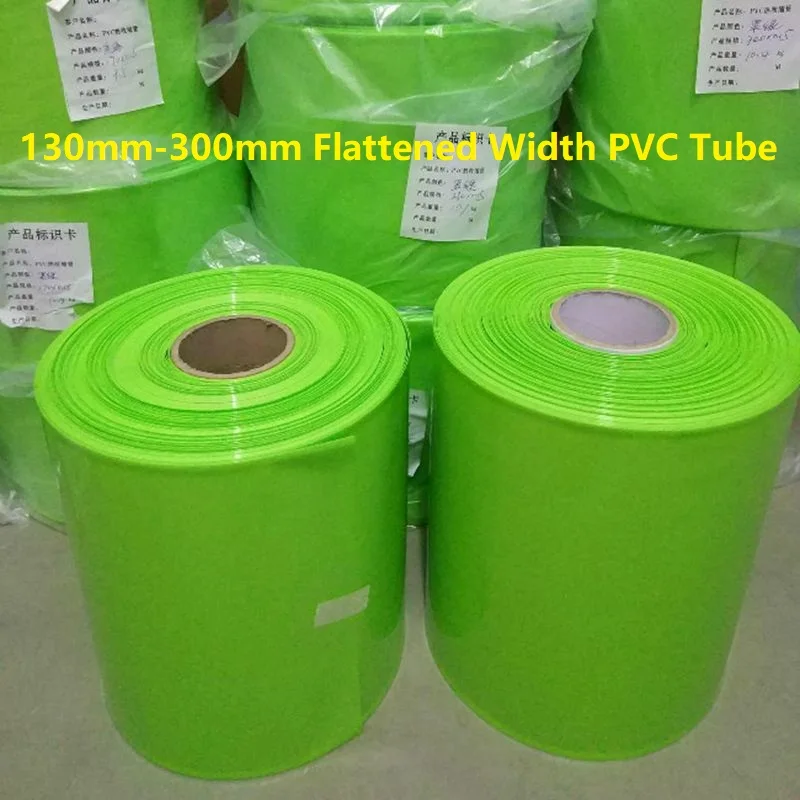 1KG 130mm-300mm Flattened Width Fruit Green PVC Heat-Shrink Tube 18650 Lithium Battery Sleeve Tubing Li-Ion Shrinkable Cover | Электроника
