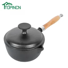 Бытовая Кухня чугунная теплоизоляционная ручка молочный горшок для приготовления супа горшок для лапши с крышкой для индукционной плиты газовая плита
