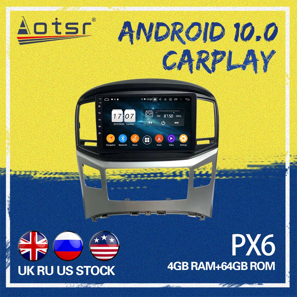 Android 10 0 для Hyundai H1 Grand Royale I800 2016-2019 android радио автомобиль GPS навигация Сенсорный