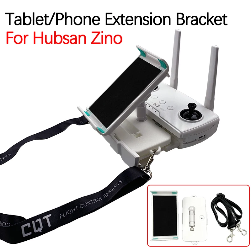 Bras extensible du support maintenant un téléphone, accessoire pour drone Hubsan Zino.