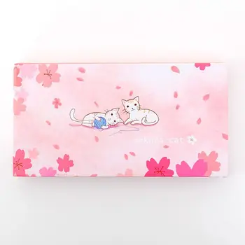 

Sakura Cat Sticky Note Notepad Memo Pad Diary Reminding Plan Schedule Stationery