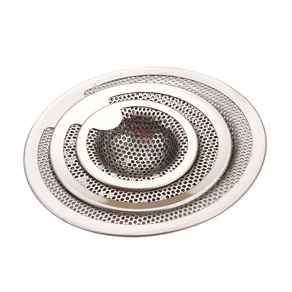 1 قطعة 3 حجم مصفاة بالوعة من الفولاذ المقاوم للصدأ استنزاف حفرة تصفية شبكة فخ حوض الاستحمام دش النفايات سدادة الصرف للمطبخ