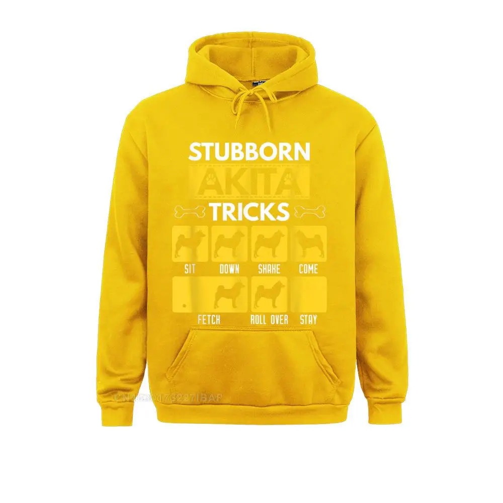 Stubborn Akita Tricks Funny Dog Lover Gift Summer/Autumn Hoodies Long Sleeve Slim Fit Sportswears Funky Youthful Sweatshirts