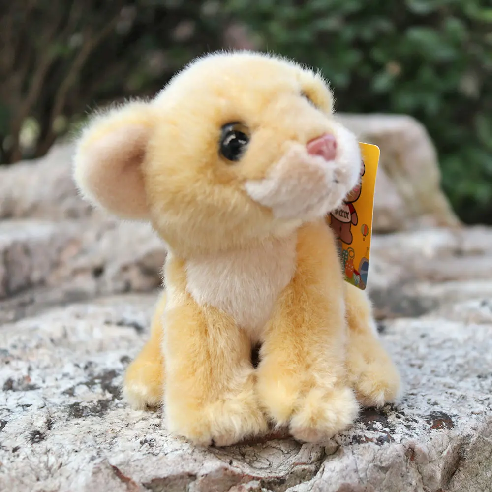 

7" Lifelike Cute Lioness Plush Toys Real Life Big Eyed Wild Animals Lion Stuffed Toy Soft Toys For Boy Girl Kids