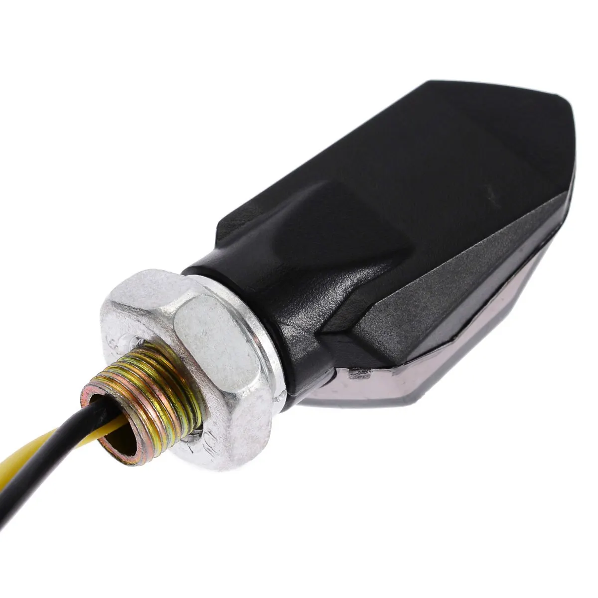 Mayitr 2pcs Mini Motorcycle 5 SMD LED Smoke Lens Turn Signal Indicator Light Blinker Amber Lamp For Honda For Suzuki