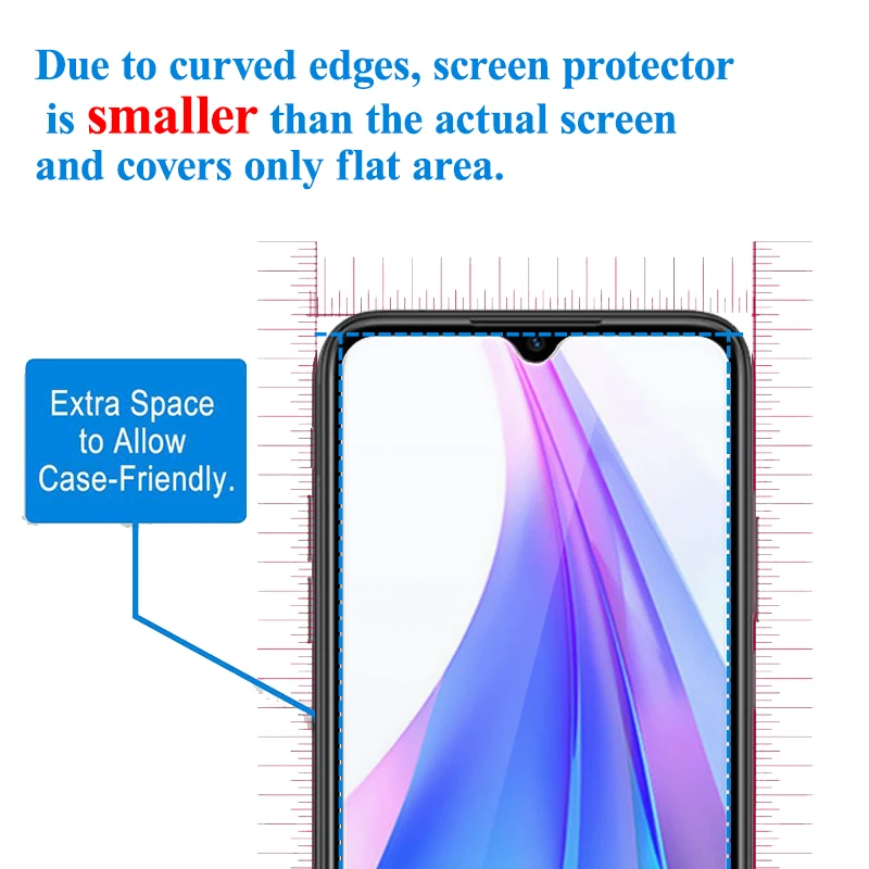 1-3 шт Note8t Защитное стекло для Xiaomi Redmi Note 8 T защита экрана Xiomi Redme 8 T бронированный лист не T8 защита от закала