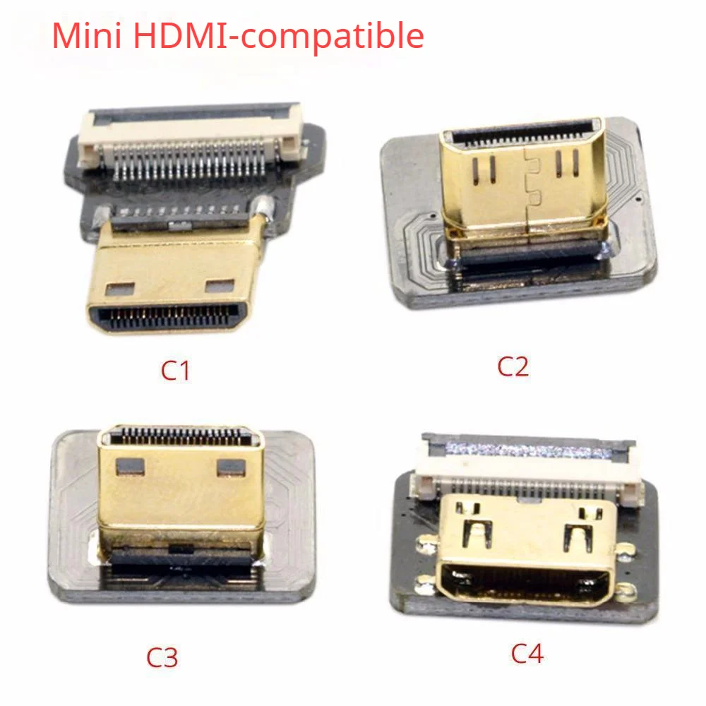 Hdmi-compatível com Luz Ultra Fina Hdmi Flat Ribbon 5cm Curto Flexível Cabo Flexível Mini Hdmi do Cabo Compatível Ultra Fino ao Micro Fio da Fita de Hdmi 10cm a2 Series Fpc Ffc Hdcord Curto Super Fpv Liso Ultra Fino - Imagem 2