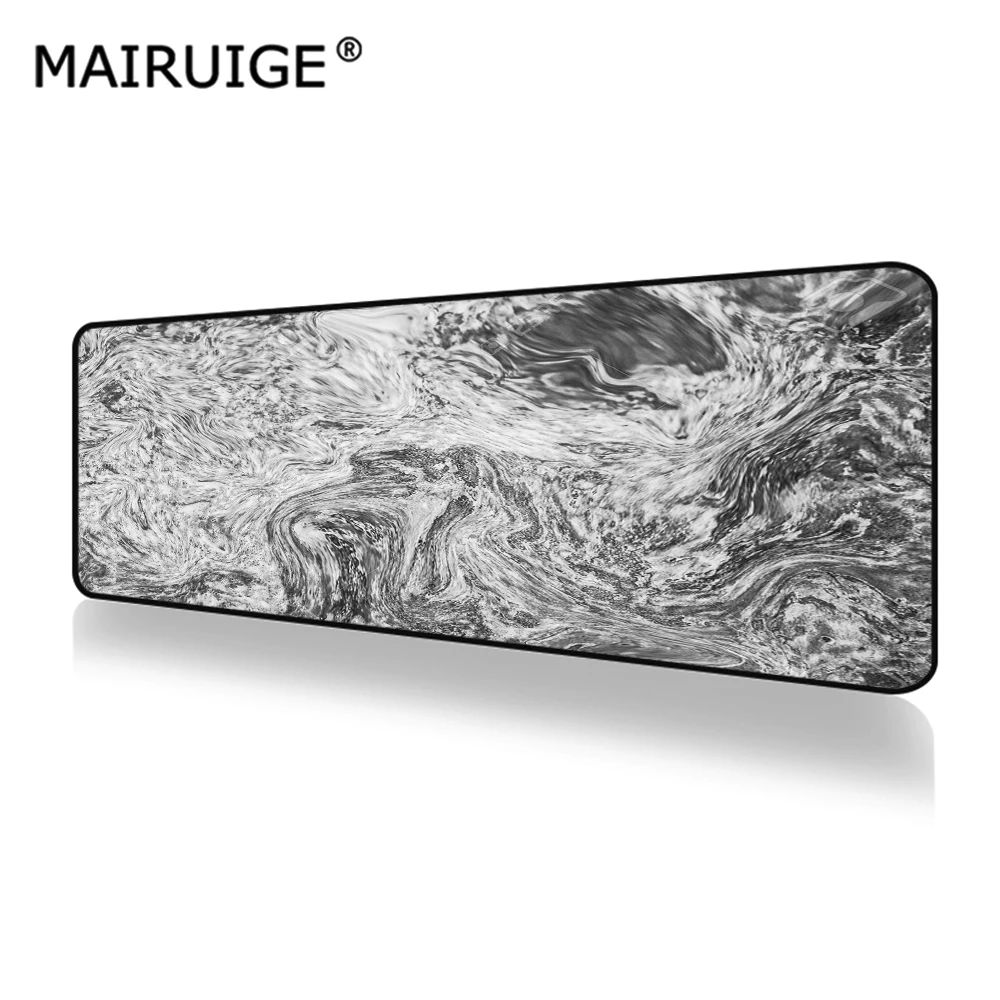 

large mousepad 90x40cm/80x30cm Gaming desk mat mouse pad xxl Marble balck and white DIY Custom Keyboard Pad computer PC mat