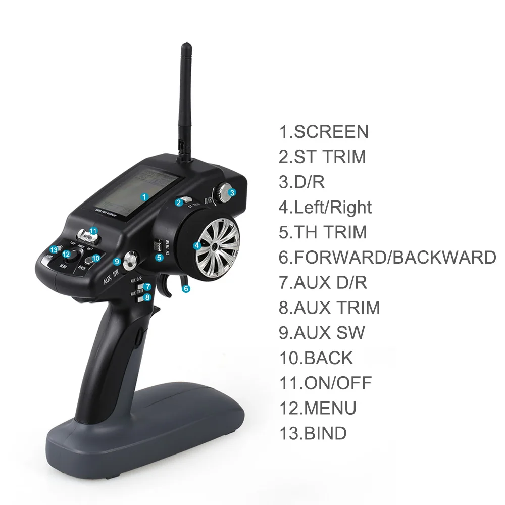 Wltoys P33 2 4 GHz пульт дистанционного управления с индикатором передатчик экрана для
