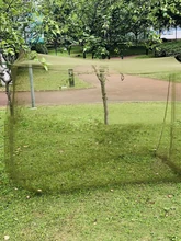  Summer Single Mosquito Net Lightweight Portable Folding Insect Bug Mosquito Canopy Netting Sleeping Mesh Tent Army Green Outdoor 