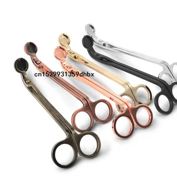 

300pcs Stainless Steel Candle Trimmer Oil Lamp Trim scissor tijera tesoura Cutter Snuffer Tool