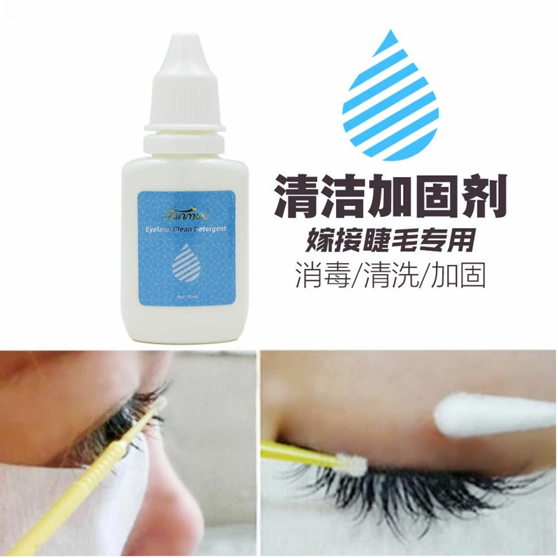 

10ml / Bottle False Eyelash Extension Clean Liquid Eyelash Cleaner Primer Eye Lashes Before Planting Eyelash Grafting Cleanser