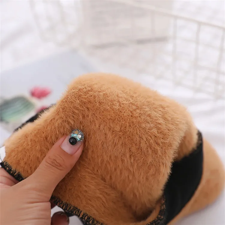 New Winter Girl Child Thick Warm Adjustable Fluffy Beret Cap Kids Women Wool Beret Cap Felt Pumpkin Artist Hat