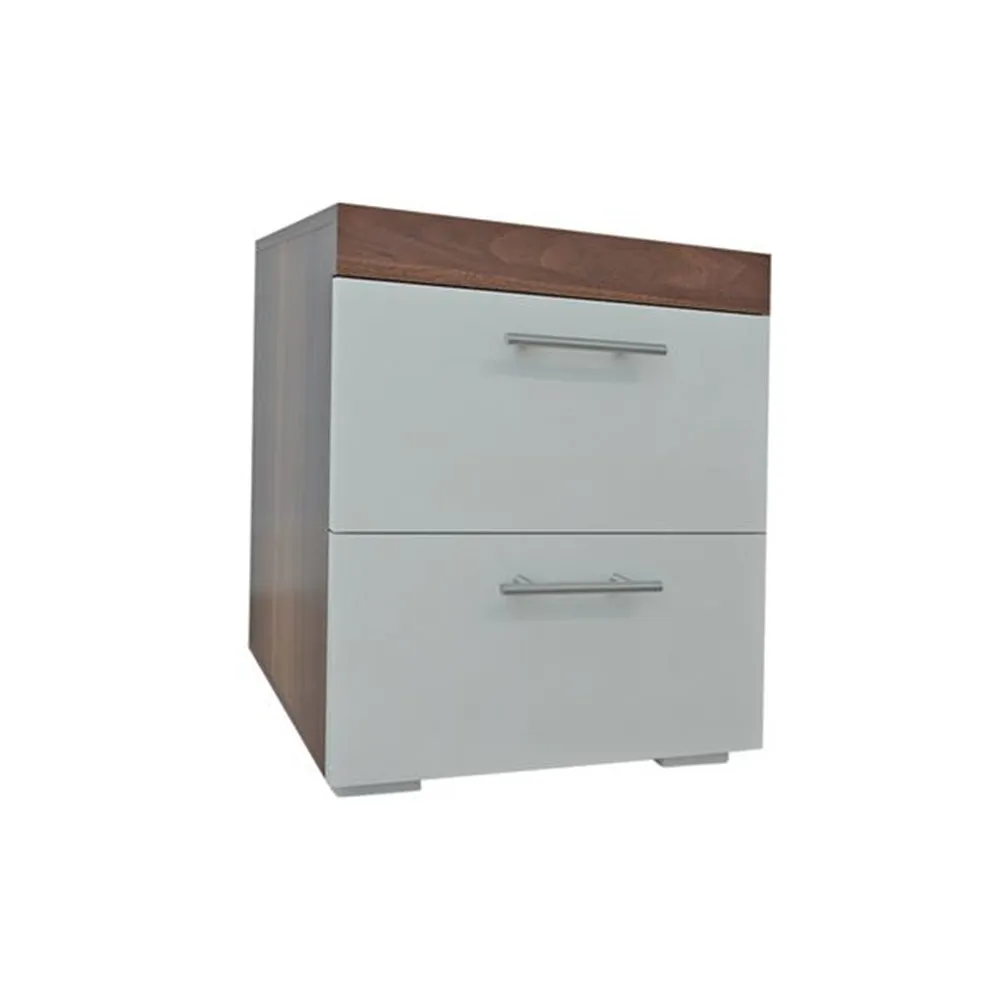 

Good-Looking And Practical Color Matching Double Pumping Bedside Table Stitching Color Night Table Sider Table