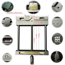 Параллельные плоские тиски 170*198 мм щипцы из алюминиевого сплава винтовой прецизионный фрезерный станок скамейка сверлильный тиски QGG крепеж