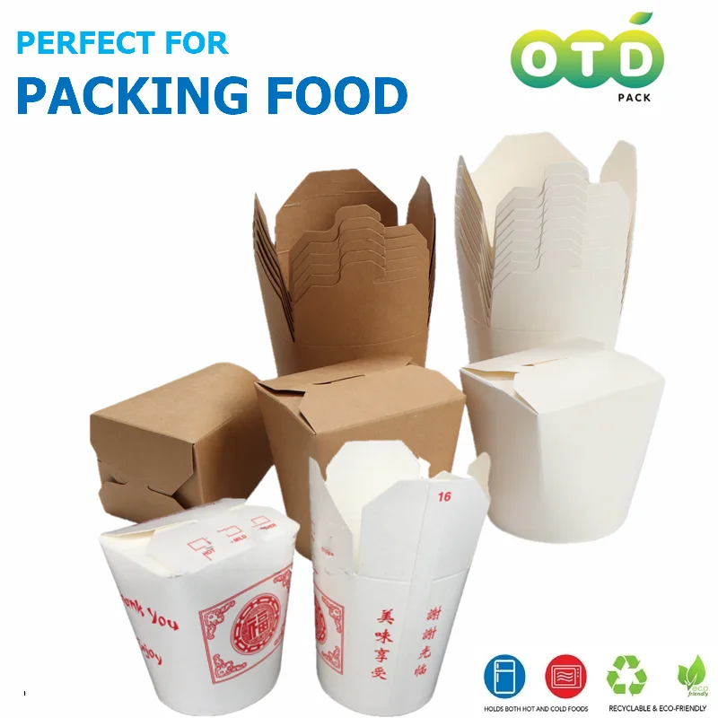 Disposable Containers Disposable Lunch Box Food Storage Containers 20/40/80Pcs Pack Chinese Disposable Take Out Food Containers-Leak and Grease Resistant-PartyFavor Box Meal Prep