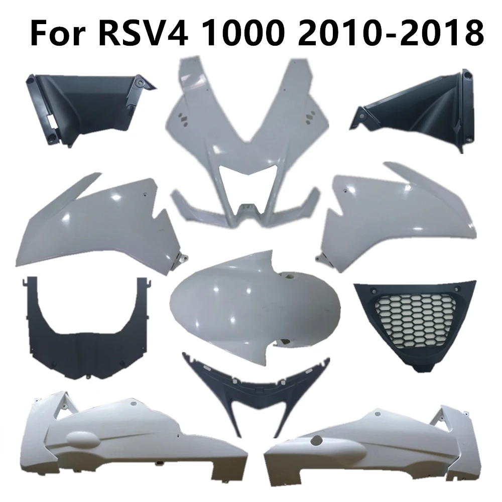 

Неокрашенные пластиковые детали для мотоцикла RSV4 2010-2012-2015-2018, комплект компонентов, левый правый капот, обтекатель ABS