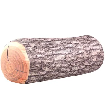 

Log cushion Gentle touch Sofa room Car log house Wood grain stump pillow Pillow Fun interior