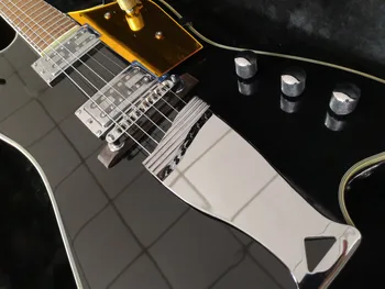 

Custom Black Electric Guitar,Rosewood Fretboard has semicircular pearl inlay,free shipping!customized!G-3