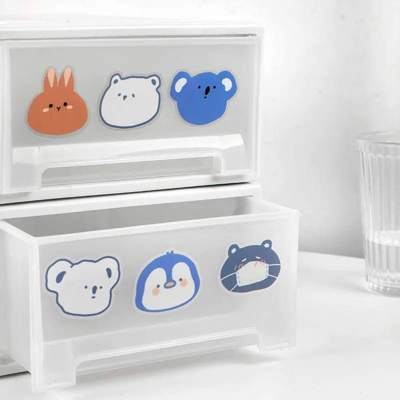 1 компл./лот Kawaii канцелярские наклейки в виде милых животных дневник планировщик