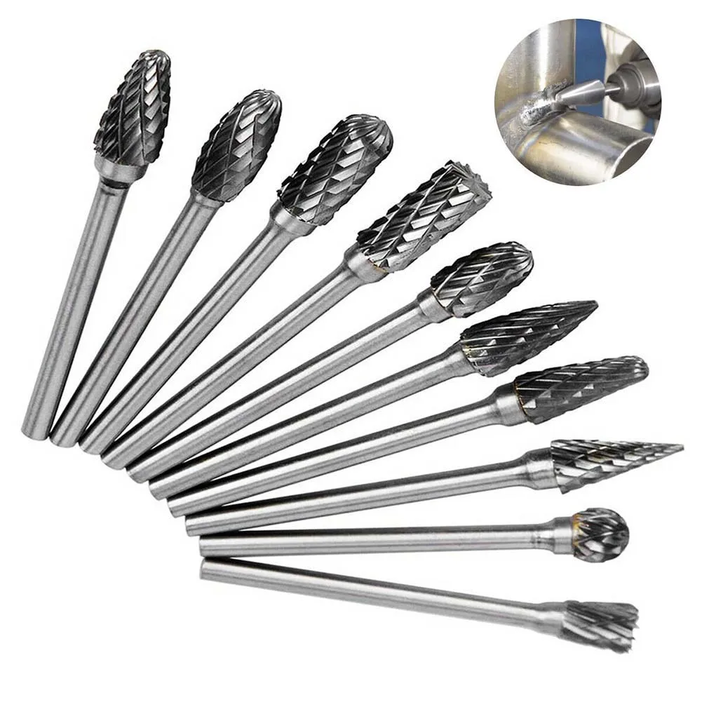 

1pc 3x6mm Tungsten Carbide Burrs Rotary Drill Die Grinder Carving Bit Double Cut Material Tungstenio Dremel Tool Electric Grindi