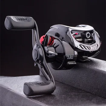 

Lure Fishing Reel Strong Bearing Metal Wear Resistant Low Profile Baitcasting Reel ZJ55