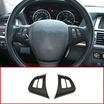 

2pcs Decoration Trim Steering Wheel For BMW X5 E70 2008-2013 Decorative