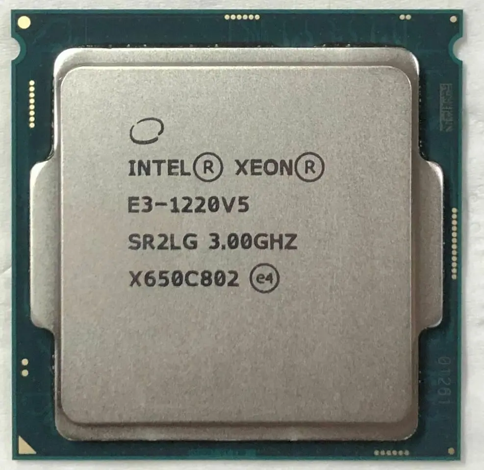 Б/у процессор Intel Xeon E3 1220 V5 3,0 GHz 8MB 4 Core LGA1151 CPU Процессор E3 1220V5|Процессоры| | АлиЭкспресс
