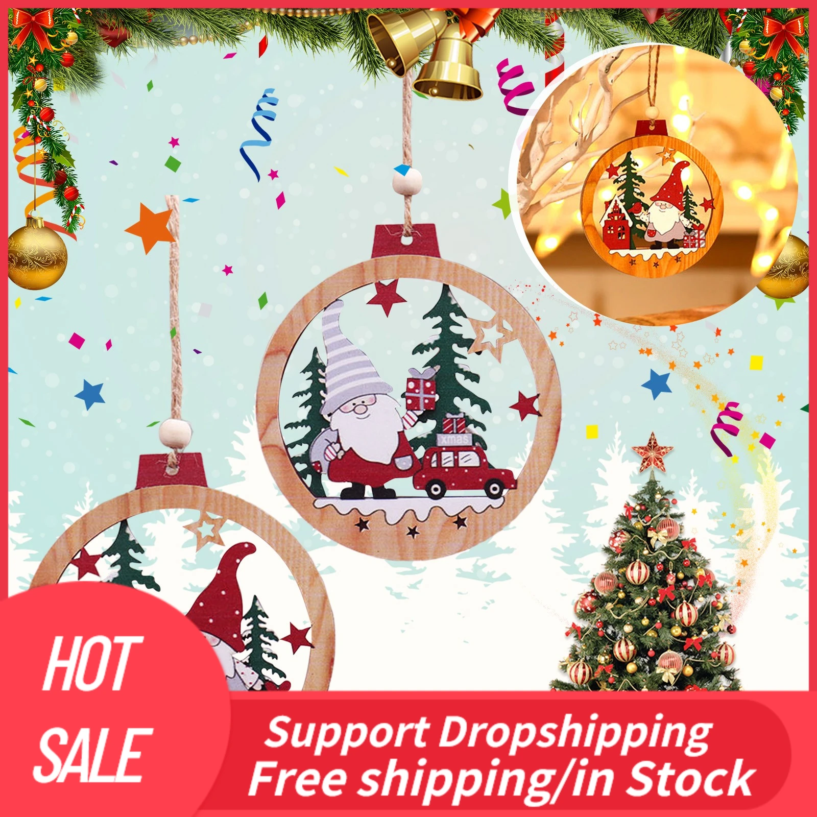 2022 Christmas Eve Stock Drop Новый Год 2022 Christmas Decoration Mini Garland Pendant Christmas Tree  Listing Decoration Navidad Home Decor Для Дома Kerst|Pendant & Drop  Ornaments| - Aliexpress