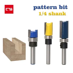Roteador bit fresa 1/4 shank shank haste em linha reta 11.9/20/25mm profundidade carpintaria corte cabeça cortador dupla lâminas ferramenta