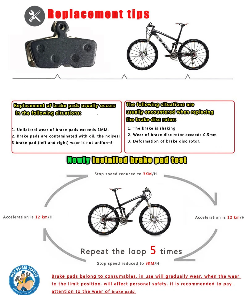 Bicycle Disc Brake Pads 4 Pair for SRAM AVID Code R 2011-2014 Guide Caliper Semi-Metallic bicycle disc brake pads,brake pads,bike brake pads