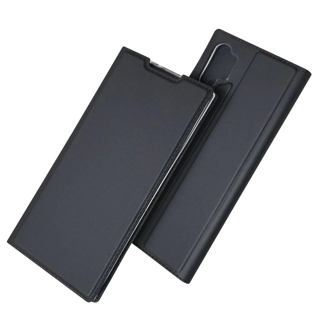 

Light Leather Case for Samsung Galaxy Note 10 Plus 9 8 Business Slim Flip Book Case on For Samsung Galaxi Note9 Note8 Note10 Pro