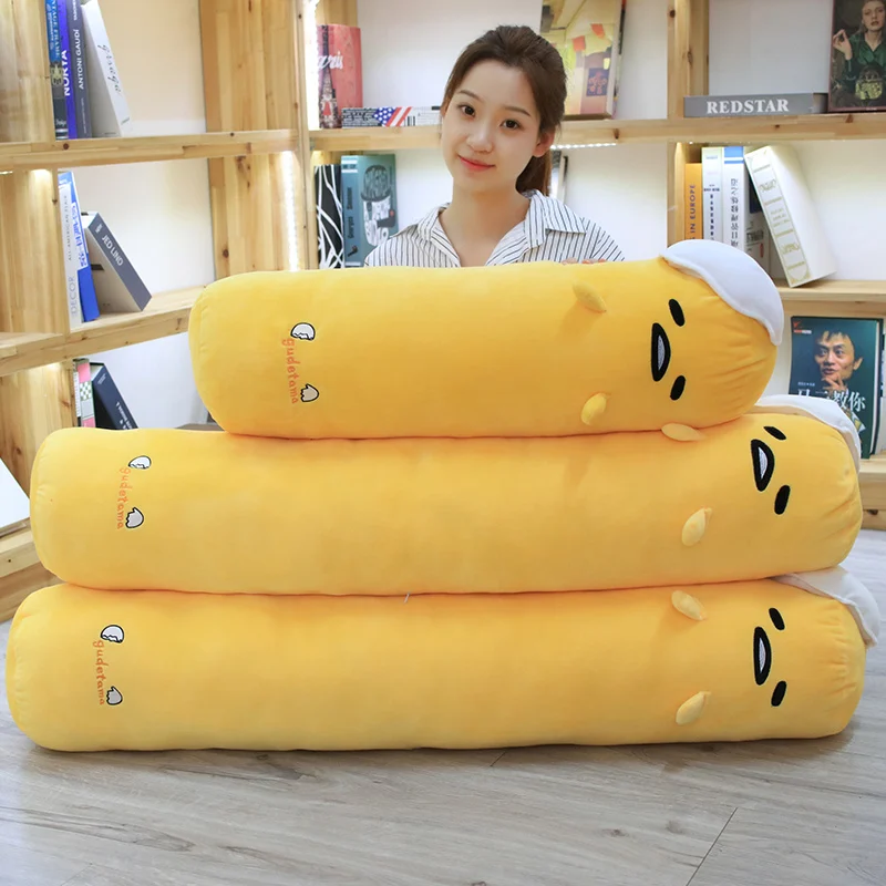 70/110 см Kawaii длинная Gudetama ленивое яйцо плюшевая подушка Фаршированная Jun яичный